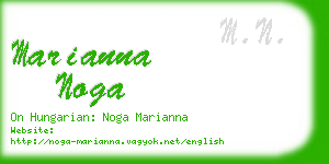 marianna noga business card